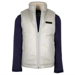 Buffalo David Bitton Girl's, 2-Piece Vest Set, Metallic Silver, M 10/12 kms1